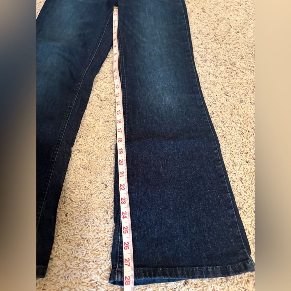 Simply Vera Vera Wang Dark Blue Wide Leg Jeans - Picture 4 of 5